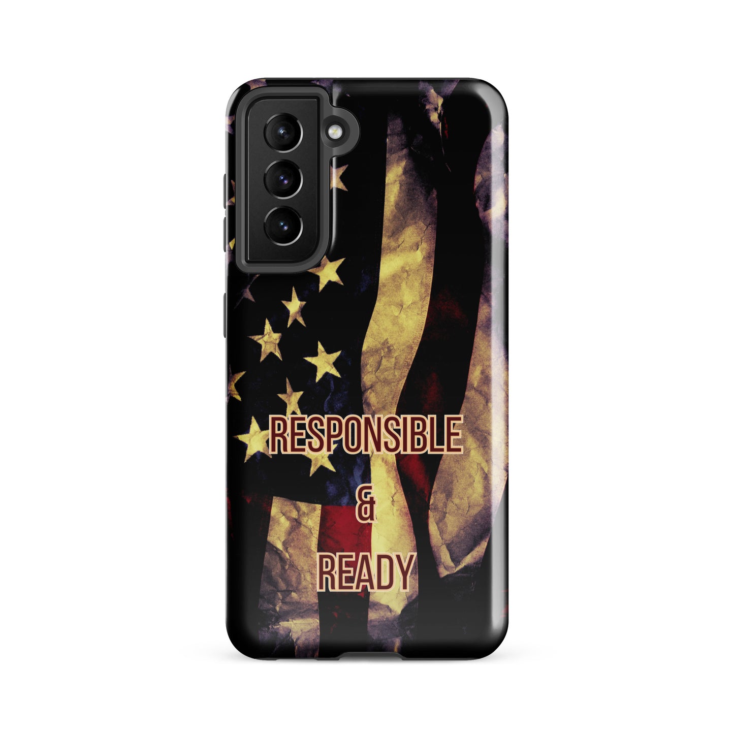 Armed Citizen® Dark American Flag Tough case for Samsung®