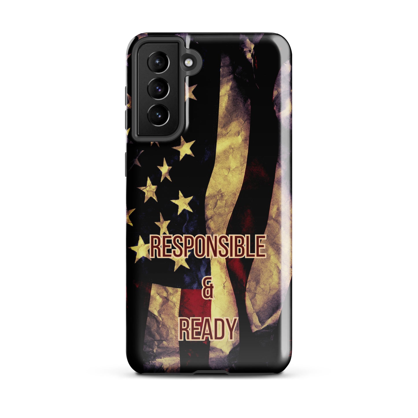 Armed Citizen® Dark American Flag Tough case for Samsung®