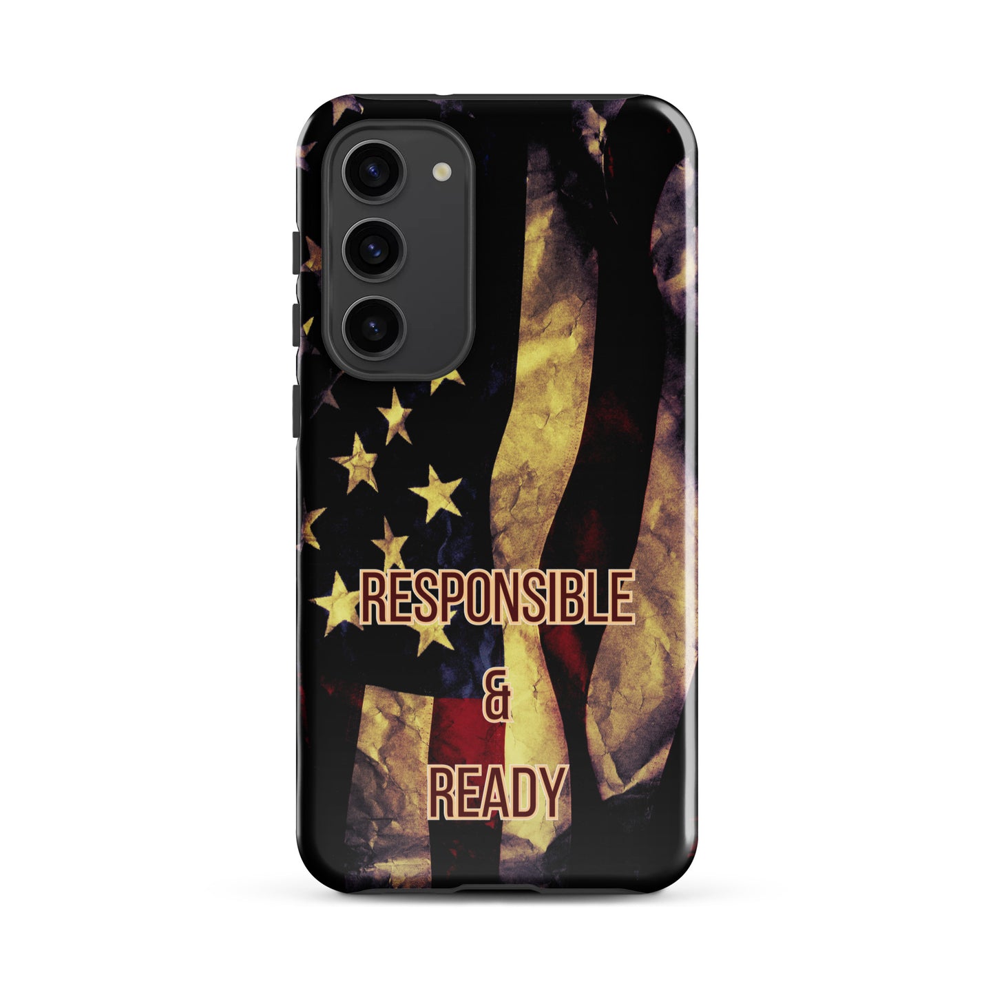 Armed Citizen® Dark American Flag Tough case for Samsung®