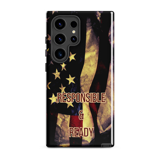 Armed Citizen® Dark American Flag Tough case for Samsung®