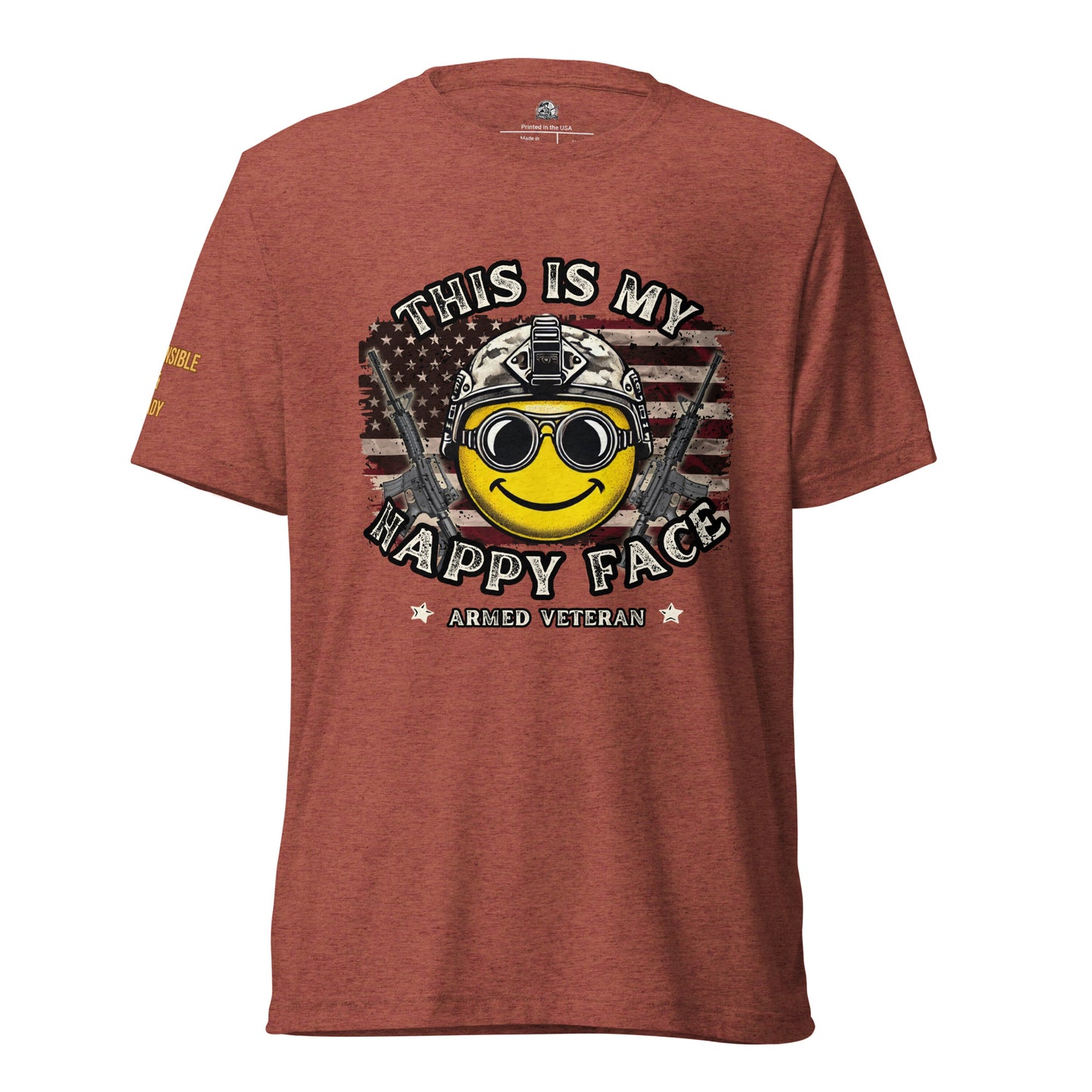 Armed Veteran™ "This is my Happy Face" T-shirt
