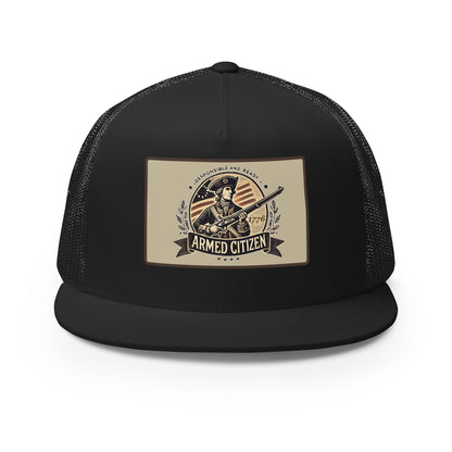 Armed Citizen™ Logo Faux Patch Trucker Cap