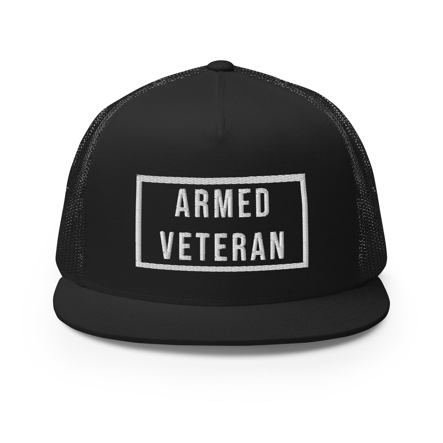 Vigilant & Visible: Armed Veteran™ Trucker Cap