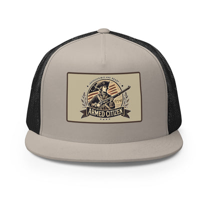 Armed Citizen™ Logo Faux Patch Trucker Cap