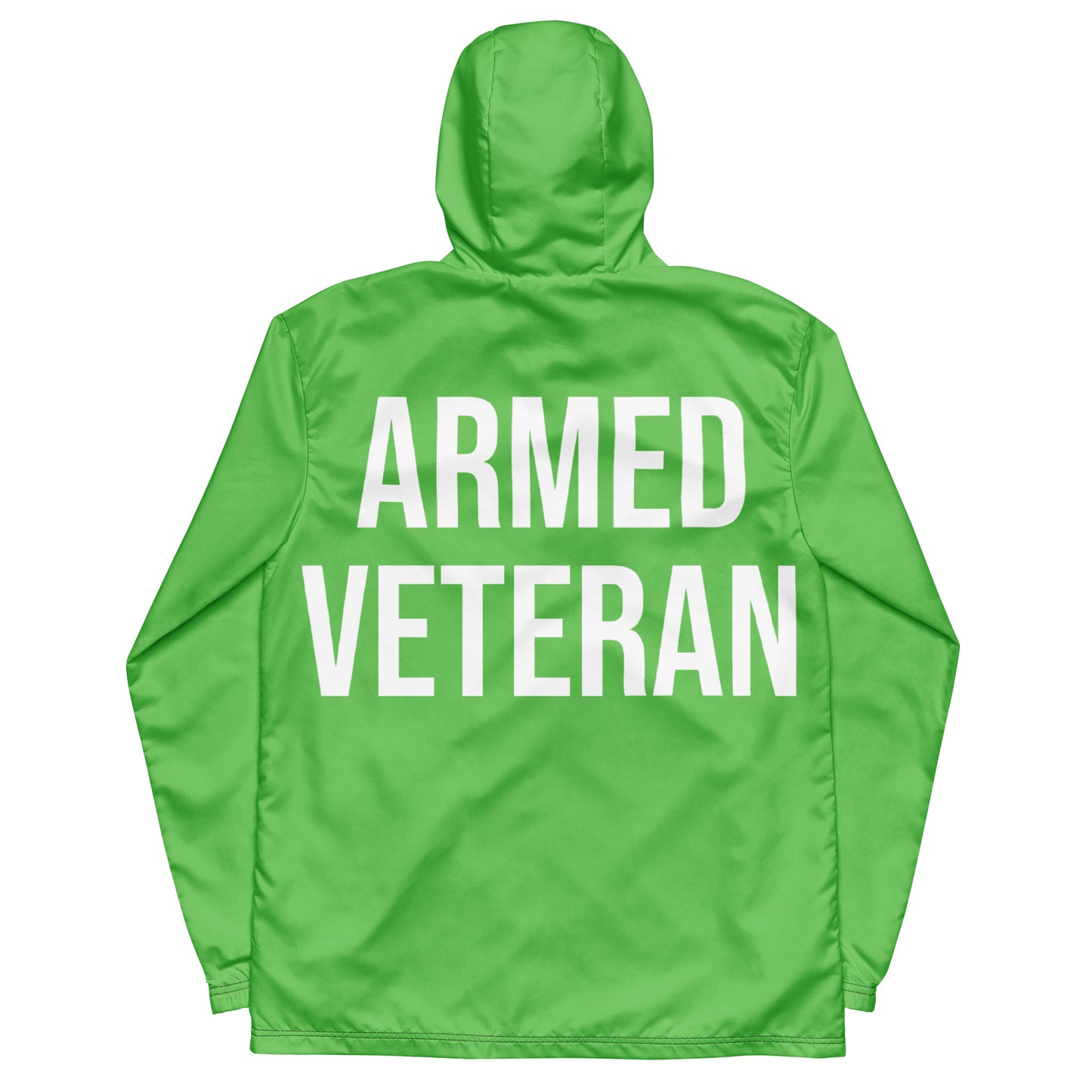 Vigilant & Visible: Armed Veteran™ Lightweight High-Visibility Windbreaker