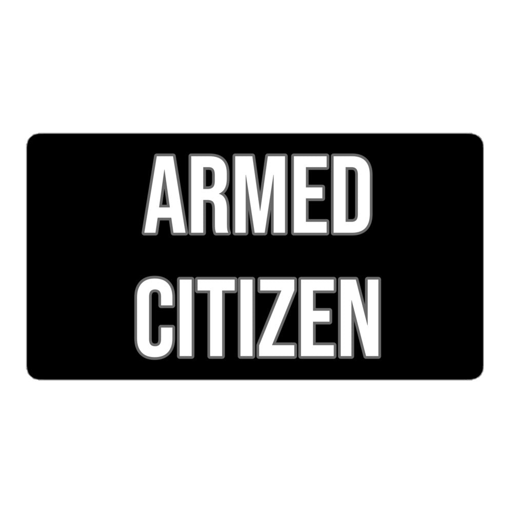 "Armed Citizen™" White-Lettered Vinyl Sticker