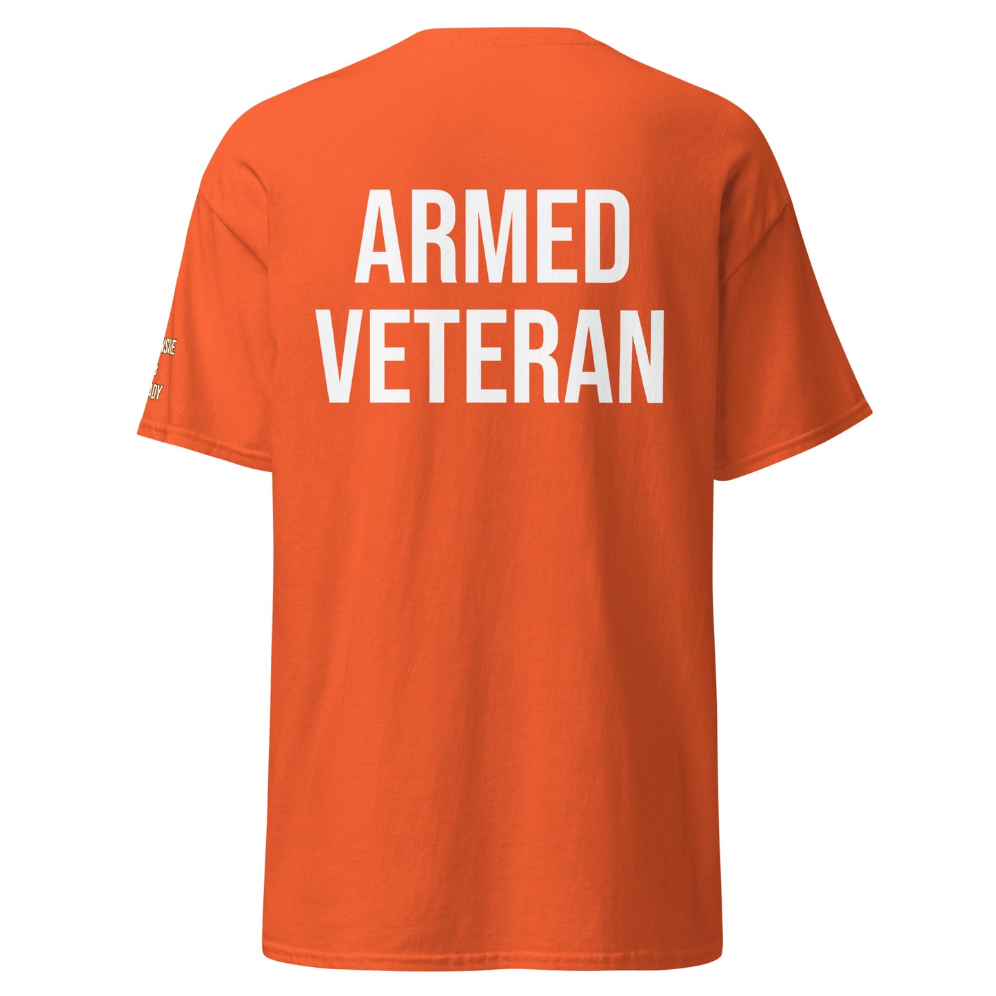 Vigilant & Visible: Armed Veteran™ Short Sleeve T-shirt