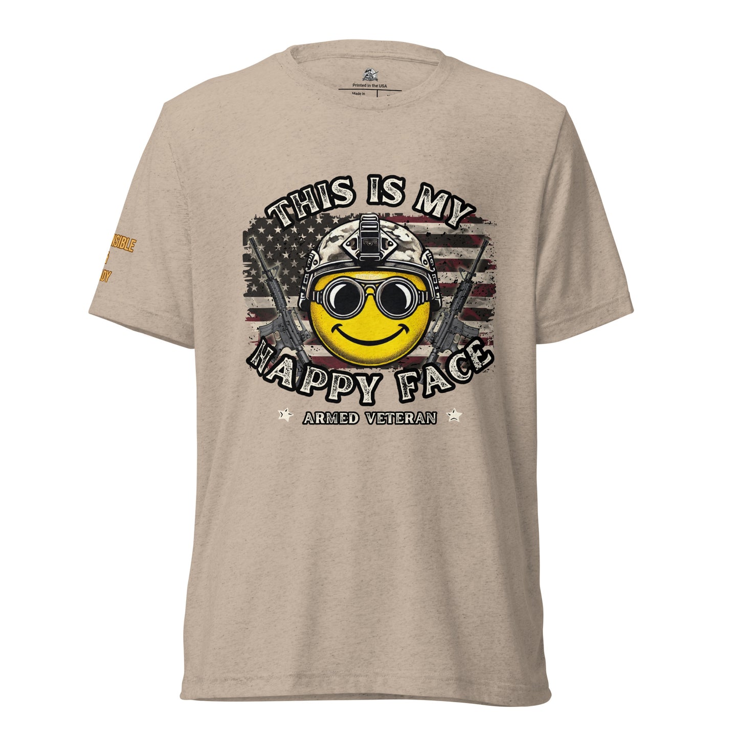 Armed Veteran™ "This is my Happy Face" T-shirt